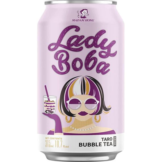 Lady Boba bubble tea s příchutí Taro 315 ml