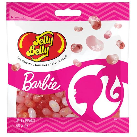 Jelly Belly Barbie žvýkací fazolky s různými příchutěmi 60 g