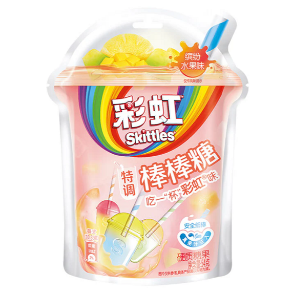 Skittles Asia lízátka s příchutí ovocných čajů 54 g