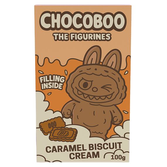 Chocoboo figurka z mléčné čokolády s praskajícími kuličkami se sušenkovou náplní s kadayif 100 g