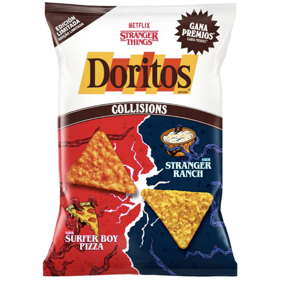 Doritos Stranger Things tortillové chipsy s příchutí dresinku Ranch a pizzy 140 g