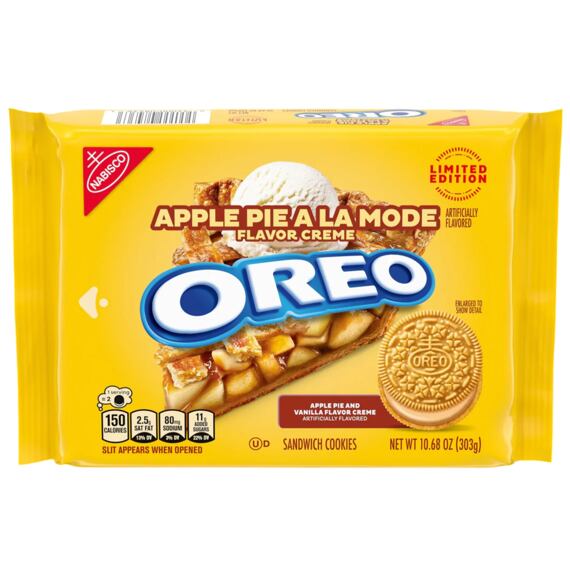 Oreo sušenky s náplní s příchutí jablečného koláče 303 g