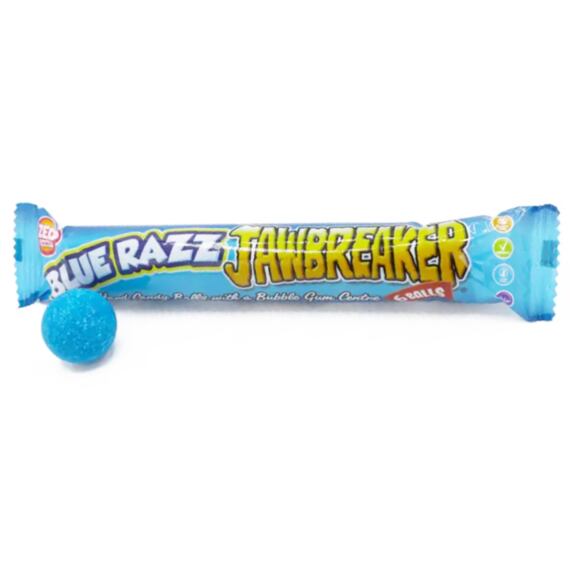 Zed Candy Jawbreaker bonbony se žvýkačkou s příchutí modré maliny 50 g