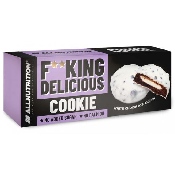 F**KING Delicious Kakaós keksz tejes töltelékkel és cukormázzal, kekszdarabkákkal 128 g