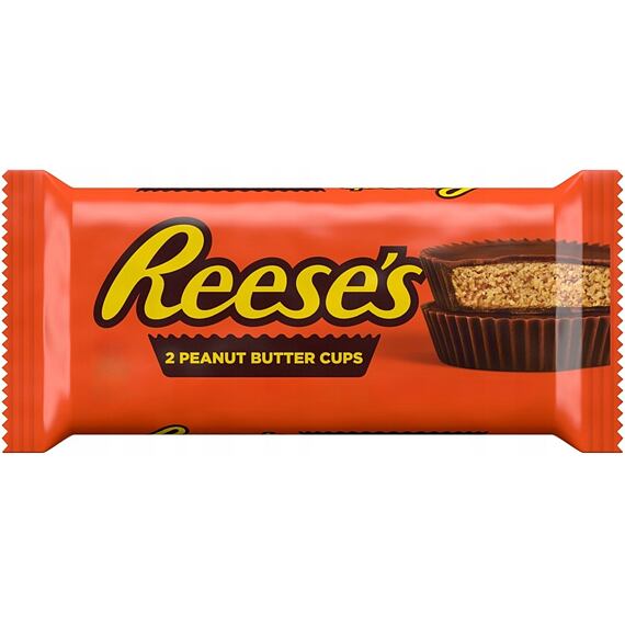 Reese's 2 Peanut Butter Cups košíčky plněné arašídovým máslem s polevou z mléčné čokolády 39,5 g