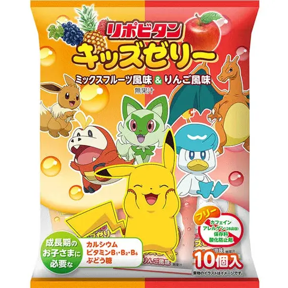 Lipovitan Pokémon želé bonbóny s ovocnými příchutěmi se samolepkou 160 g