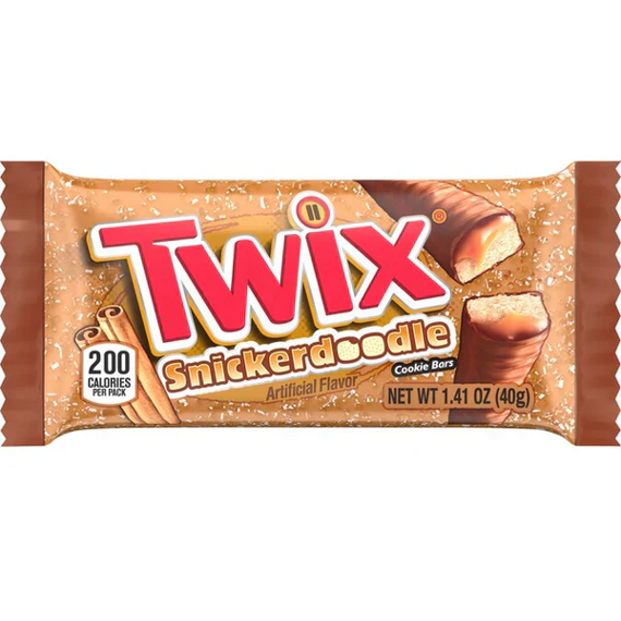 Twix Snickerdoodle sušenky s náplní s příchutí karamelu a skořice 40 g