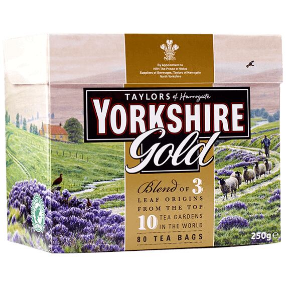 Yorkshire Gold černý čaj 80 ks 250 g