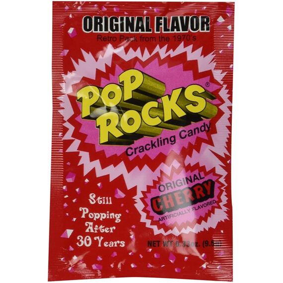 Pop Rocks praskající bonbonky s příchutí třešně 9,5 g