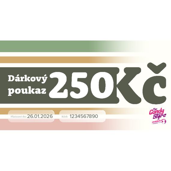 Dárkový Poukaz 250 Kč - online