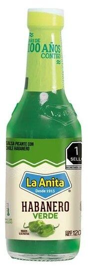 La Anita pálivá omáčka se zelenými Habanero papričkami 120 ml