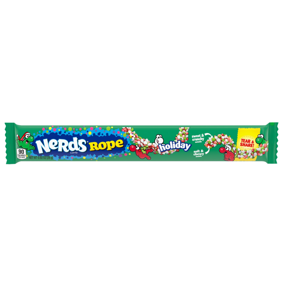 Nerds Rope pendrek s cukrovými bonbonky s příchutí vodního melounu, třešně a punče 26 g