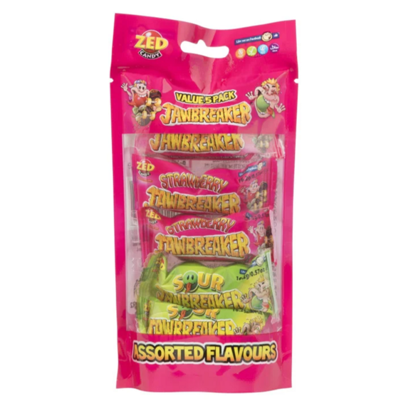 ZED Candy Jawbreaker mix bonbonů s různými příchutěmi 82,5 g