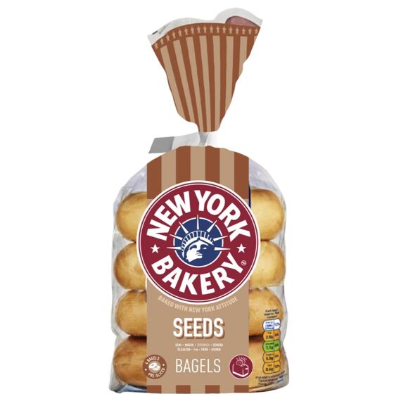 New York Bakery Classic pšeničné bagely se semínky 4 x 75 g
