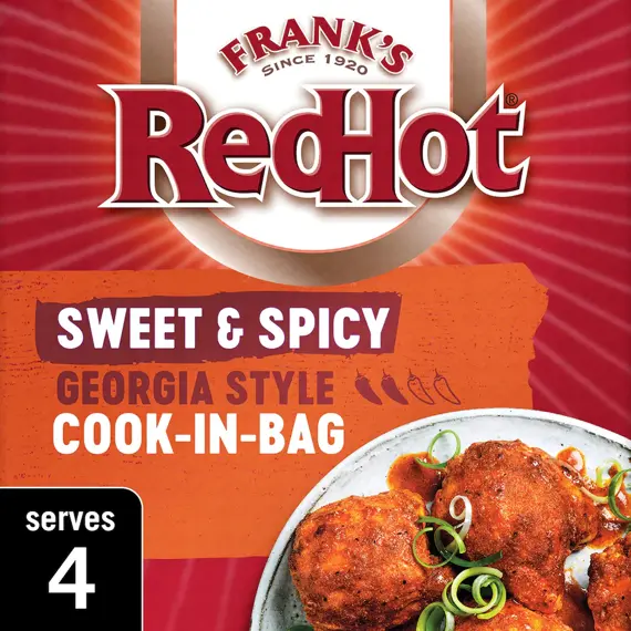 Frank's RedHot Sweet&Spicy kořenící směs s příchutí medu, česneku a kajenského pepře 25 g