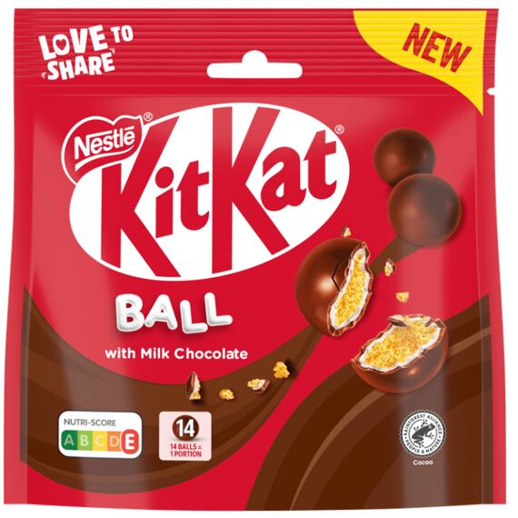 KitKat sušenkové kuličky v polevě z mléčné čokolády 140 g