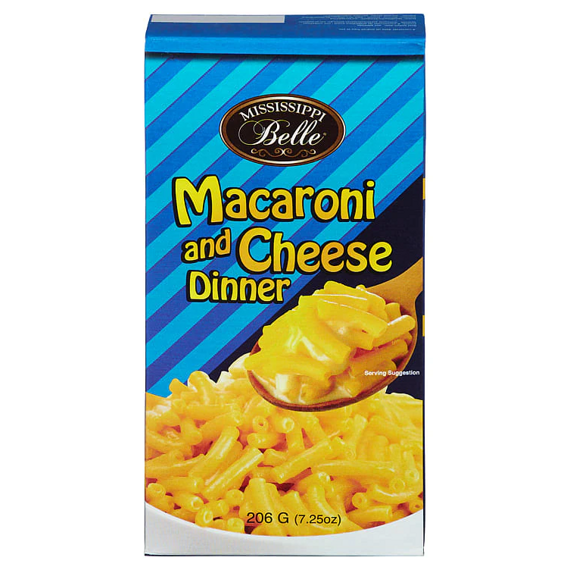 Mississippi Belle Mac & Cheese instantní těstoviny s příchutí sýru 206 g