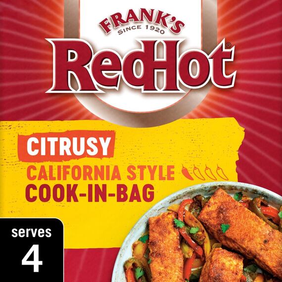 Frank's RedHot California Style kořenící směs s příchutí citronu, pepře a sojové omáčky 25 g