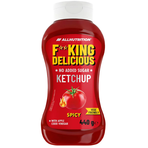 F**KING Delicious pálivý kečup s jablečným octem bez přidaného cukru 440 g