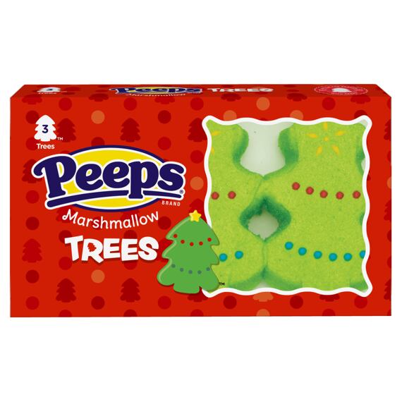 Peeps marshmallows ve tvaru vánočních stromků 43 g