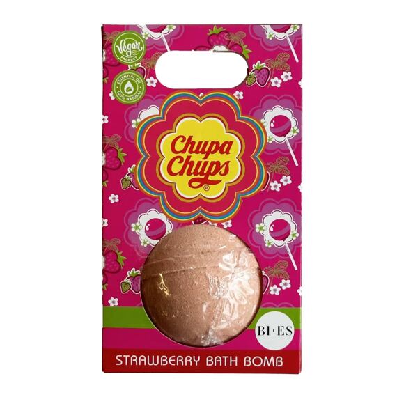 Chupa Chups šumivá bomba do koupele s vůní jahody 165 g