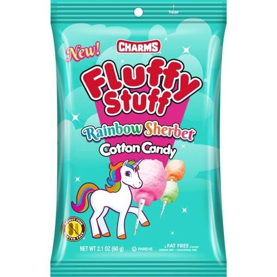 Charms Fluffy Stuff duhová cukrová vata 60 g