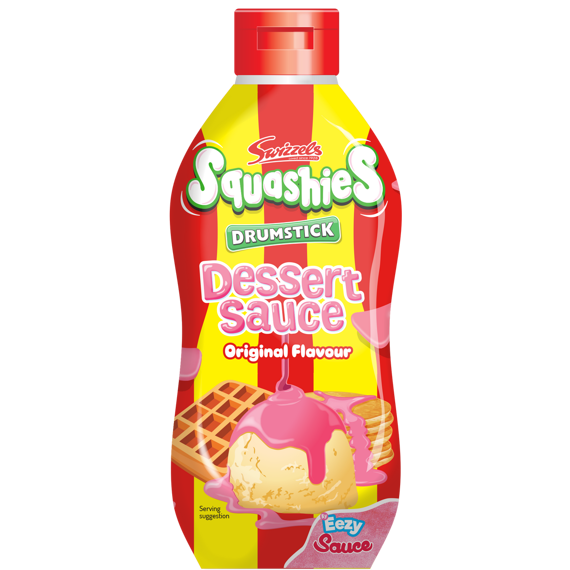 Swizzel's Squashies poleva s příchutí maliny a smetany 325 g