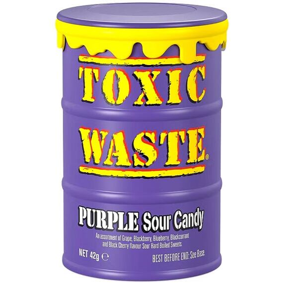 Toxic Waste Purple kyselé bonbonky 42 g