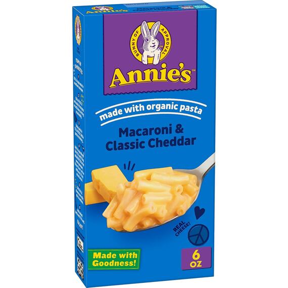 Annie's Mac & Cheese instantní těstoviny s čedarovou omáčkou 170 g