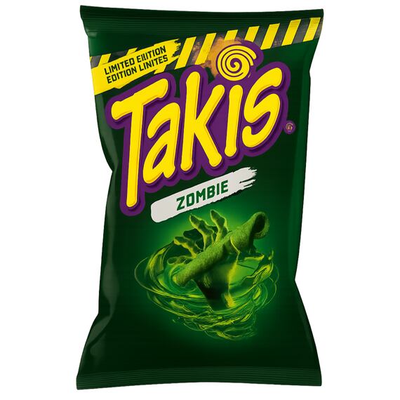 Takis Zombie pálivé kukuřičné chipsy s příchutí okurky a papričky Habanero 100 g