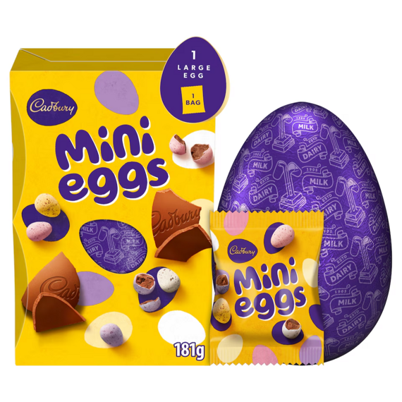 Cadbury Mini tojás tejcsokoládé tojás cukorral héjas tojás 181 g