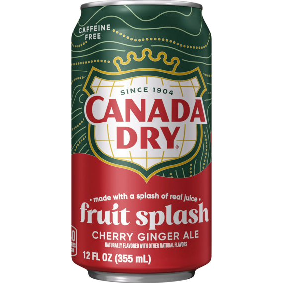 Canada Dry sycená zázvorová limonáda s třešňovou příchutí 355 ml