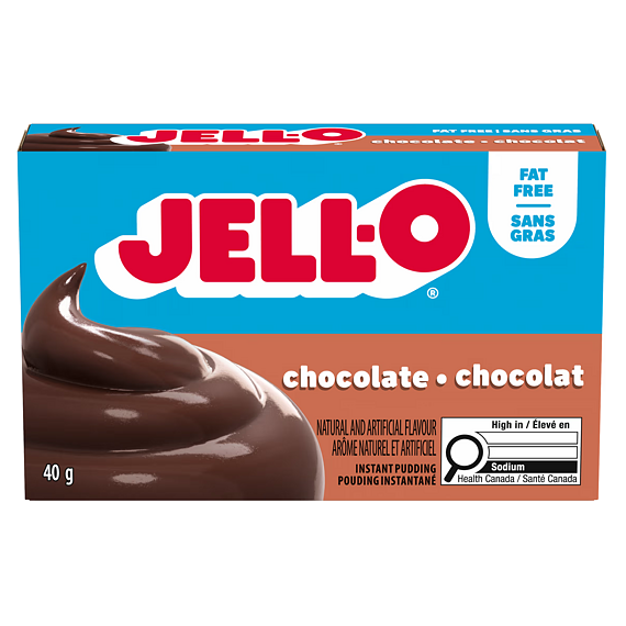 Jell-O instantní nízkotučný pudink s příchutí čokolády 40 g