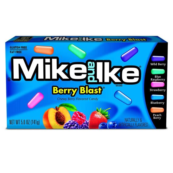 Mike and Ike žvýkací bonbonky s příchutěmi bobulového ovoce 141 g