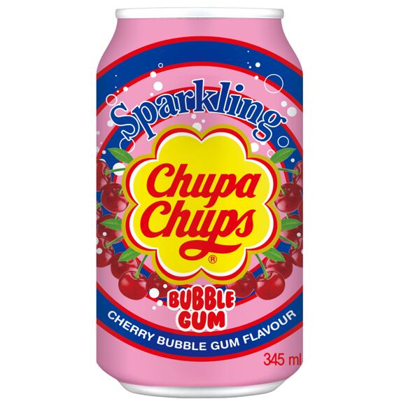 Chupa Chups sycená limonáda s příchutí třešňové žvýkačky 345 ml