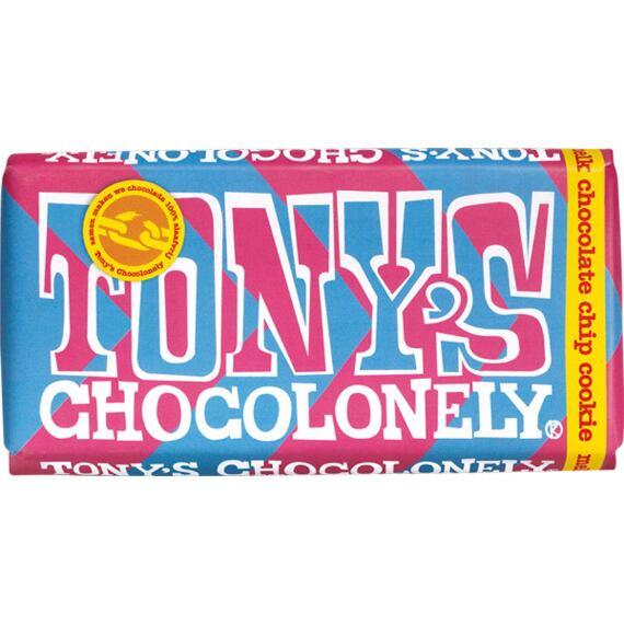 Tony's mléčná čokoláda s kousky sušenek a hořké čokolády 180 g