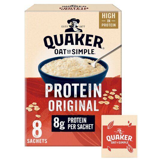 Quaker Oats ovesná kaše se zvýšeným obsahem proteinu 8 x 37,8 g