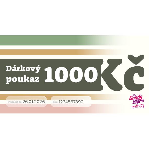 Dárkový Poukaz 1000 Kč - online