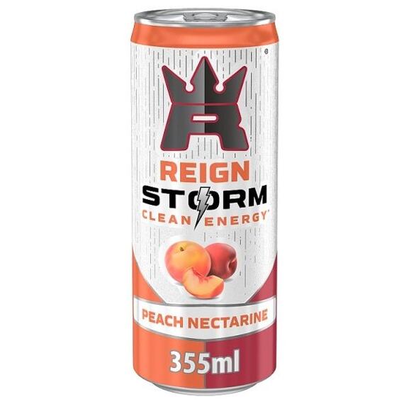 Reign Storm sycený energetický nápoj s příchutí broskve a nektarinky 355 ml