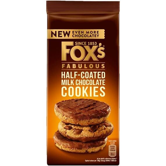 Fox's pšeničné sušenky s čokoládovou polevou 175 g