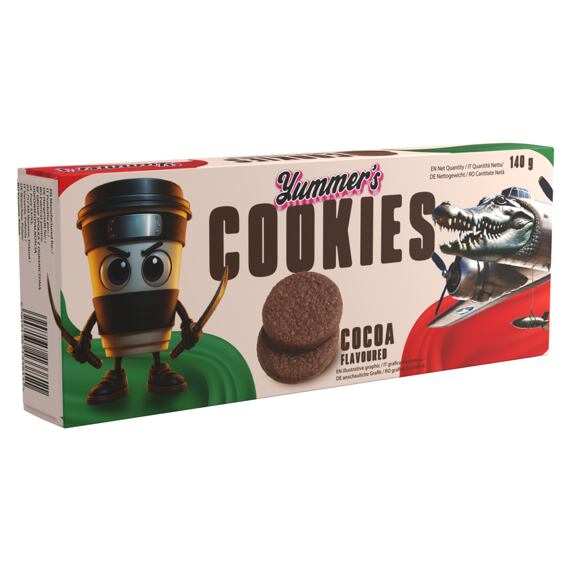 Yummer's Italian Brainrot sušenky s příchutí mléčné čokolády 140 g