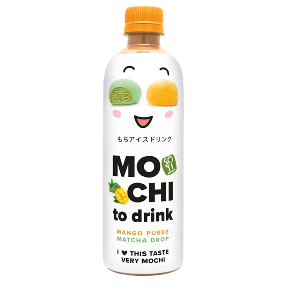 Soti Natural Mochi To Drink nápoj s mangovou příchutí s matchou 500 ml