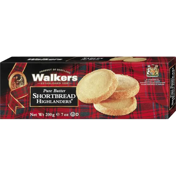 Walkers Shortbread Highlanders máslové sušenky 200 g