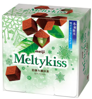 Meiji čokoládové pralinky s náplní s příchutí matcha 53 g