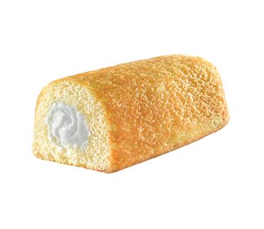 Piškotový zákusek plněný bílým krémem. Hmotnost 38 g