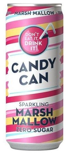 Candy Can Marshmallow sycená limonáda bez cukru s příchutí marshmallows 330 ml