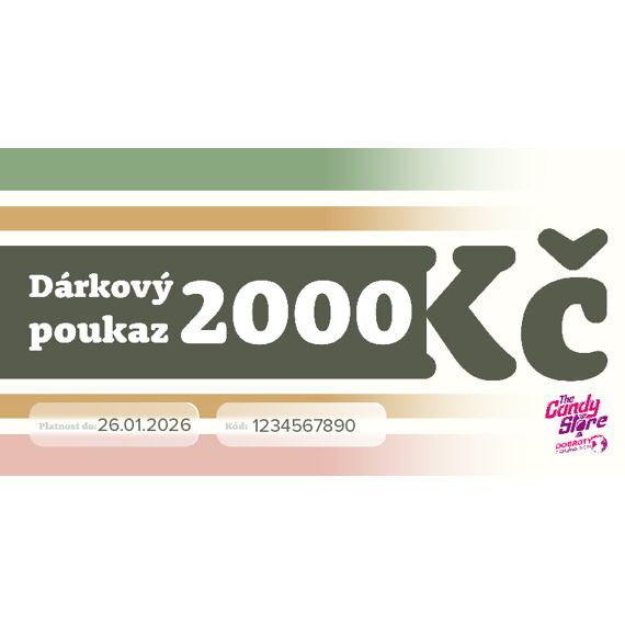 Dárkový Poukaz 2000 Kč - online