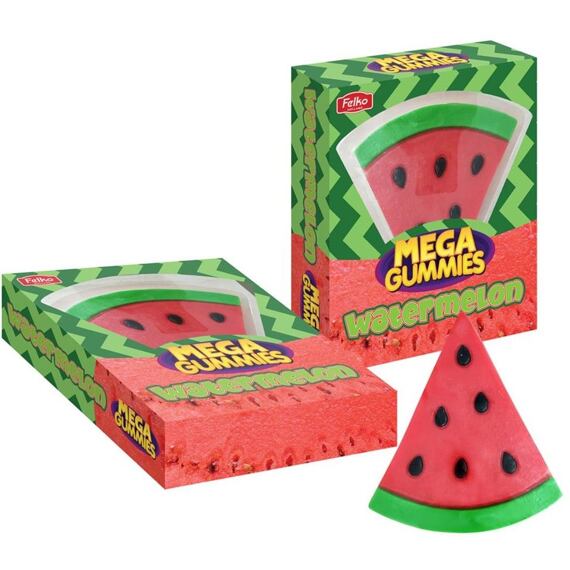 Felko Mega Gummies želé ve tvaru vodního melounu 600 g