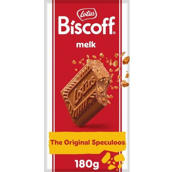 Lotus Biscoff mléčná čokoláda s krémovou náplní s příchutí sušenek 180 g
