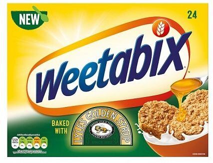 Weetabix cereální pšeničné sušenky s příchutí sirupu Lyle's Golden 530 g